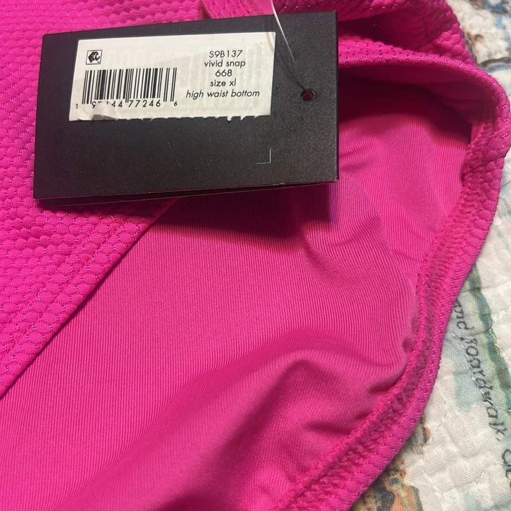 Kate Spade Vibrant Pink Scalloped Bikini Bottom